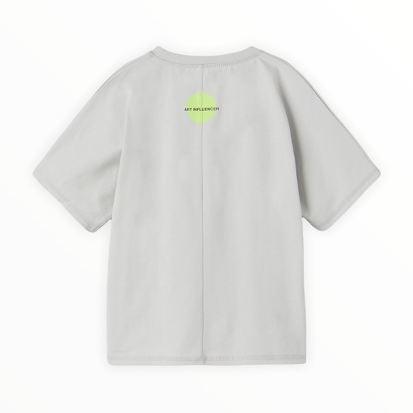 ZARA Kids | Light Mauve | Neon Skull T-Shirt - Picture 2 of 4